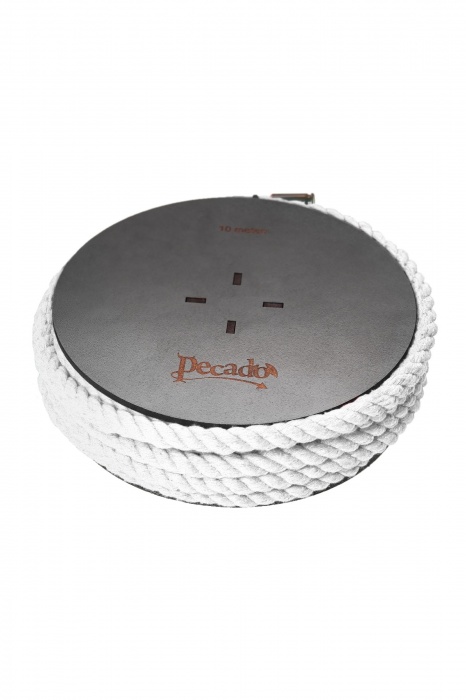 Белая веревка для шибари на катушке - 10 м. - Pecado - купить с доставкой в Сызрани