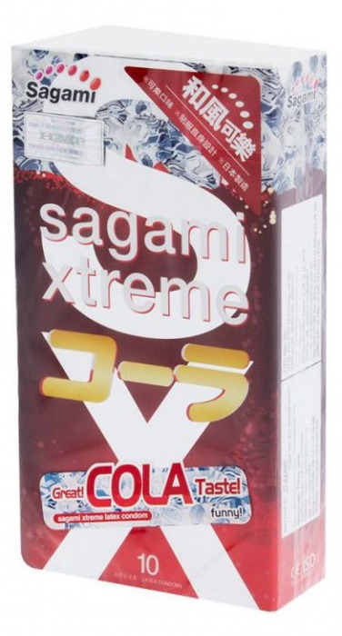 Ароматизированные презервативы Sagami Xtreme COLA - 10 шт. - Sagami - купить с доставкой в Сызрани