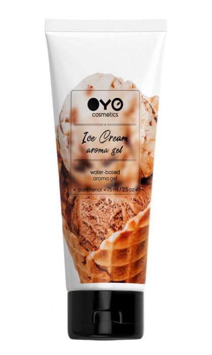 Лубрикант на водной основе OYO Aroma Gel Ice Cream с ароматом пломбира - 75 мл. - OYO - купить с доставкой в Сызрани