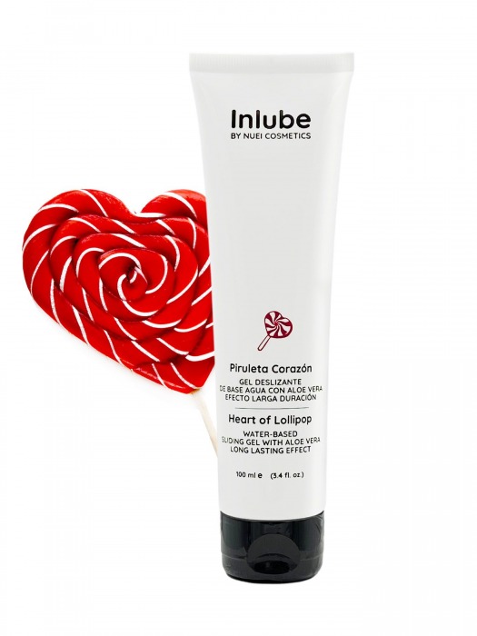 Смазка на водной основе Nuei Inlube Lollipop с алоэ вера и ароматом леденцов - 100 мл. - Nuei cosmetics - купить с доставкой в Сызрани