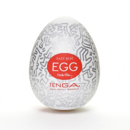 Мастурбатор-яйцо Keith Haring EGG PARTY - Tenga - в Сызрани купить с доставкой