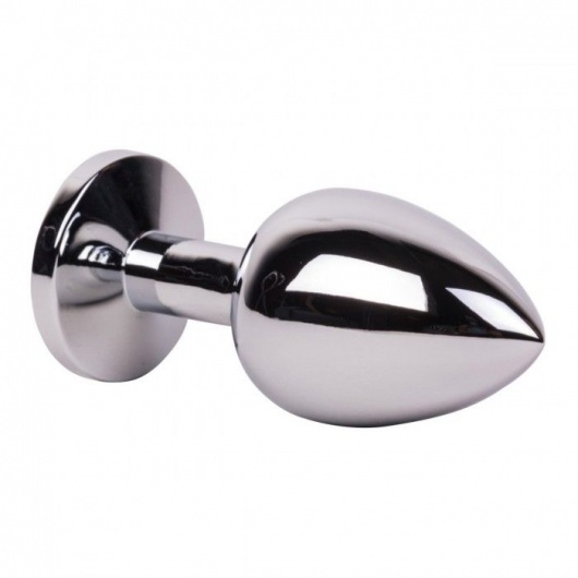 Большой стальной плаг с розовым кристаллом Pink Bubble Gum - 9,5 см. - Erotic Fantasy - купить с доставкой в Сызрани