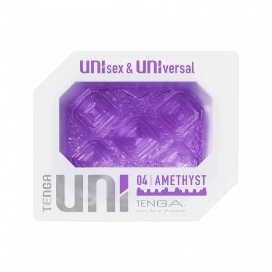 Фиолетовый мастурбатор-стимулятор Tenga Uni Amethyst - Tenga - в Сызрани купить с доставкой