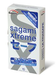 Презервативы Sagami Xtreme Ultrasafe с двойным количеством смазки - 10 шт. - Sagami - купить с доставкой в Сызрани