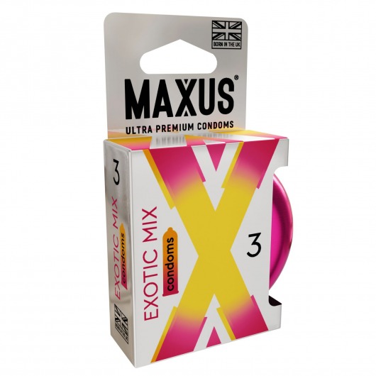 Ароматизированные презервативы Maxus Exotic Mix - 3 шт. - Maxus - купить с доставкой в Сызрани