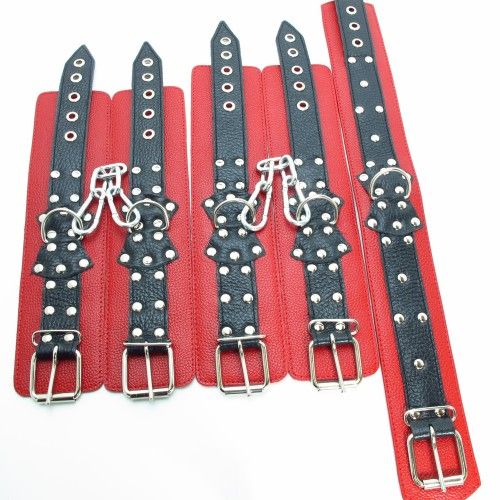 Набор кожаных БДСМ-аксессуаров - БДСМ Арсенал - купить с доставкой в Сызрани