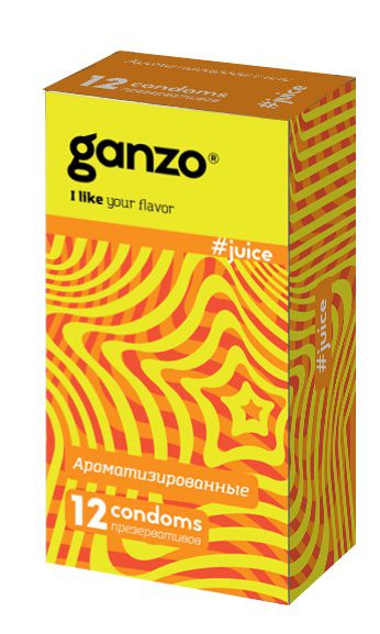 Ароматизированные презервативы Ganzo Juice - 12 шт. - Ganzo - купить с доставкой в Сызрани