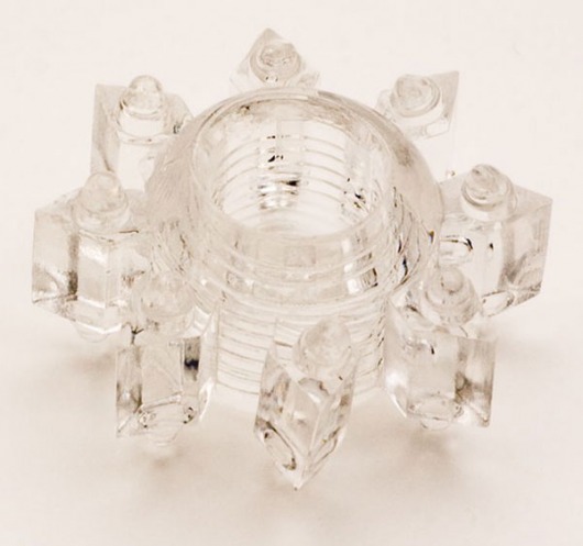 Прозрачное гелевое эрекционное кольцо-звезда - Toyfa Basic - в Сызрани купить с доставкой