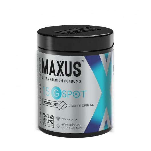 Гладкие презервативы Maxus G spot с двойной спиралью - 15 шт. - Maxus - купить с доставкой в Сызрани