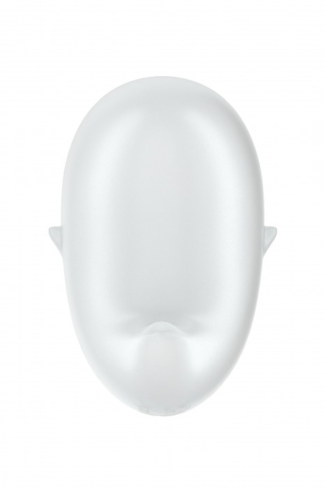 Белый вакуум-волновой стимулятор клитора с вибрацией Cutie Ghost - Satisfyer