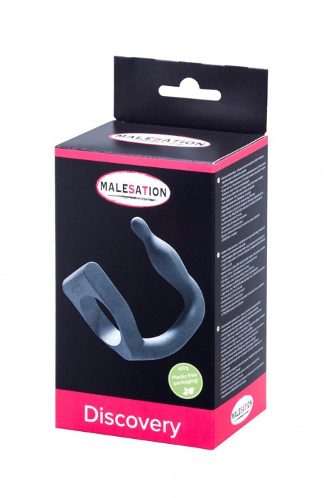 Эрекционное кольцо с вибровтулкой Discovery - MALESATION - в Сызрани купить с доставкой