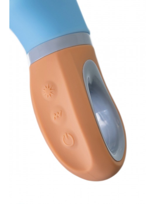 Голубой силиконовый вибратор Bluebell - 18,5 см. - ToyFa