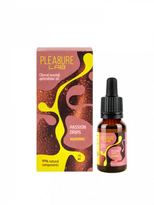 Капли с согревающим эффектом Passion Drips Warming - 15 мл. - Pleasure Lab - купить с доставкой в Сызрани