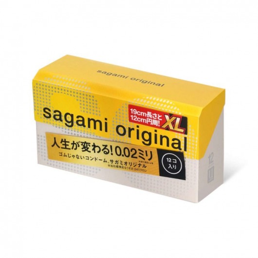 Презервативы увеличенного размера Sagami Original 0.02 XL-size - 12 шт. - Sagami - купить с доставкой в Сызрани