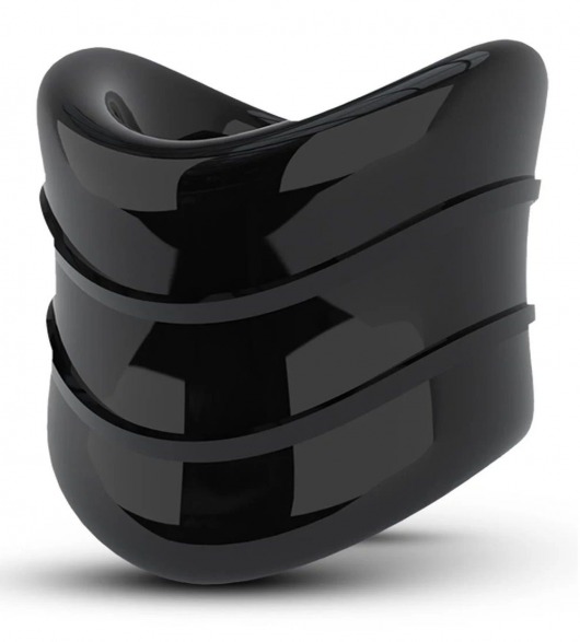 Черное эрекционное кольцо на мошонку Beef Ball Stretcher Snug X Long - Blush Novelties - в Сызрани купить с доставкой