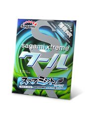 Презерватив Sagami Xtreme Mint с ароматом мяты - 1 шт. - Sagami - купить с доставкой в Сызрани