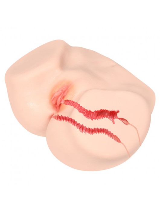 Мастурбатор-полуторс с двойным слоем материала Vanilla Onahole Real Vagina - KOKOS - в Сызрани купить с доставкой