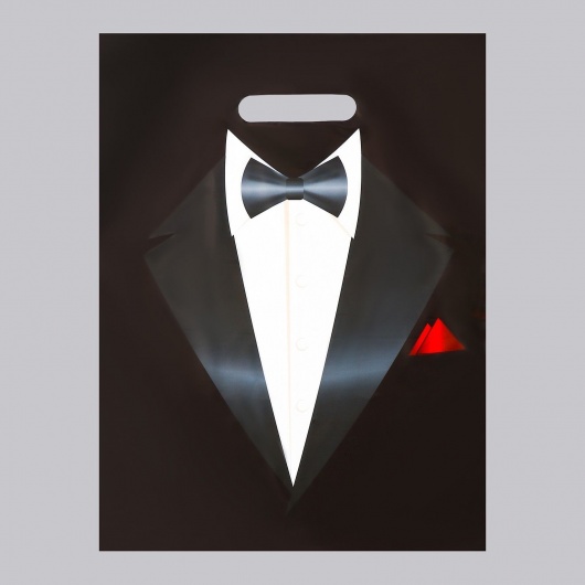 Пакет «Смокинг» полиэтиленовый с вырубной ручкой (30х40 см) - UPAK LAND - купить с доставкой в Сызрани