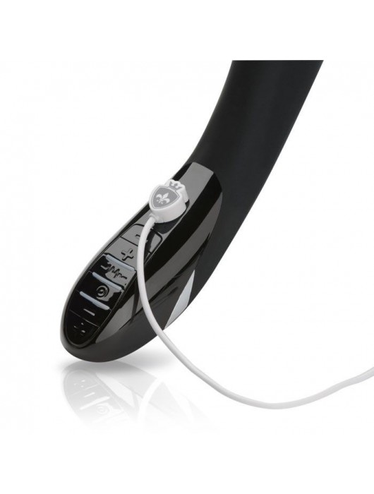 Вибратор с электростимуляцией Sizzling Simon Black Edition - 27 см. - MyStim - купить с доставкой в Сызрани