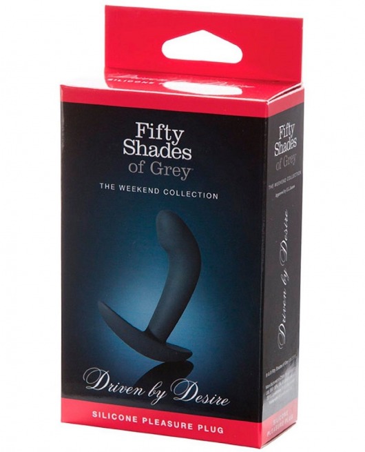 Анальная пробка Driven by Desire Silicone Butt Plug - 9 см. - Fifty Shades of Grey - в Сызрани купить с доставкой