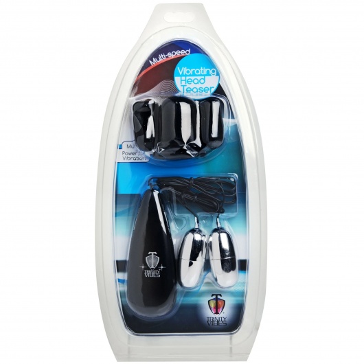 Черная стимулирующая насадка для головки полового члена Multi Speed Vibrating Penis Head Teaser - XR Brands - в Сызрани купить с доставкой