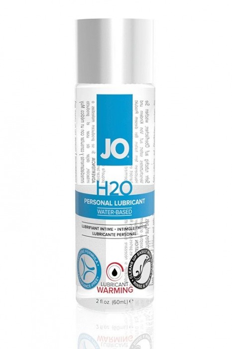 Возбуждающий лубрикант на водной основе JO Personal Lubricant H2O Warming - 60 мл. - System JO - купить с доставкой в Сызрани
