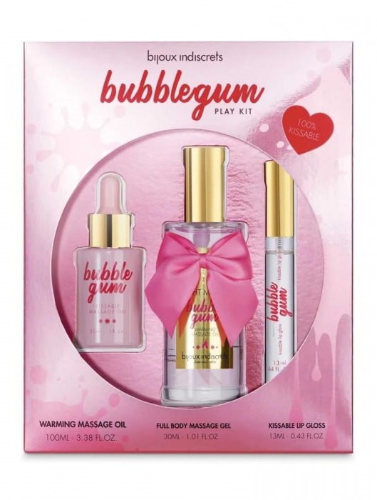 Набор средств для массажа и ласк Bubblegum Play Kit - Bijoux Indiscrets - купить с доставкой в Сызрани