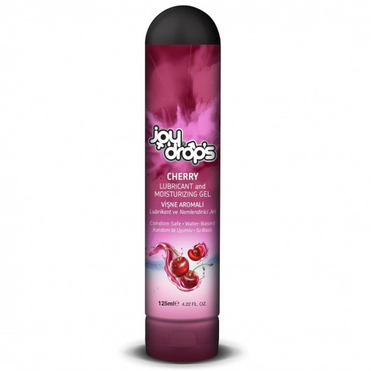 Смазка на водной основе Cherry с ароматом вишни -  125 мл. - JoyDrops - купить с доставкой в Сызрани