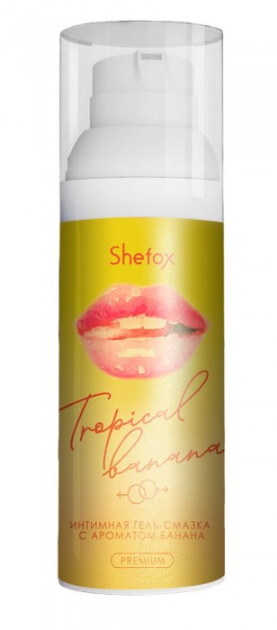 Интимная гель-смазка Shefox Premium «Тропический банан» - 50 мл. - Shefox - купить с доставкой в Сызрани