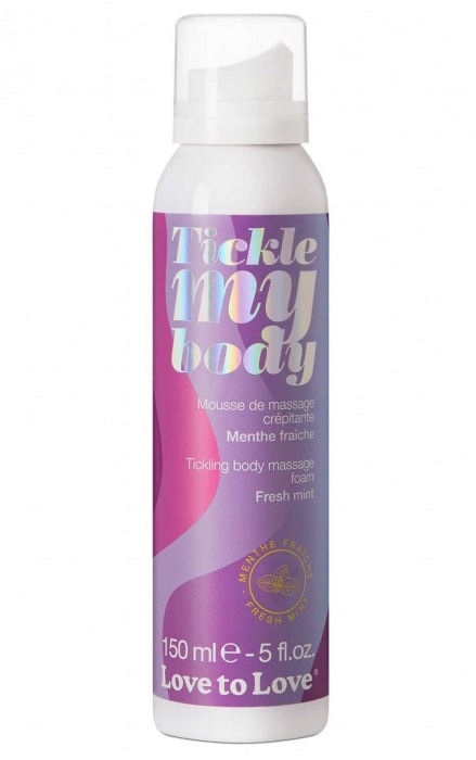 Массажная хрустящая пенка Tickle My Body Fresh Mint с ароматом мяты - 150 мл. - Love to Love - купить с доставкой в Сызрани