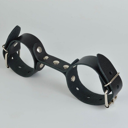 Черные кожаные наручники-фиксатор - Sitabella - купить с доставкой в Сызрани