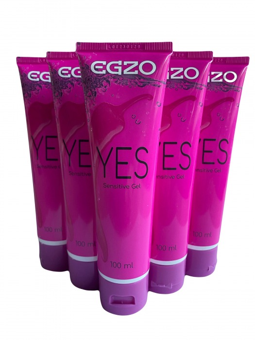 Набор из 5 согревающих лубрикантов на водной основе Egzo Yes (по 100 мл.) - EGZO - купить с доставкой в Сызрани