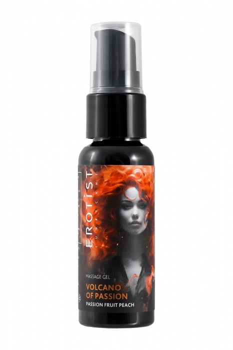 Гель с эффектом вибрации Volcano Of Passion со вкусом персика и маракуйи - 25 мл. - Erotist Lubricants - купить с доставкой в Сызрани