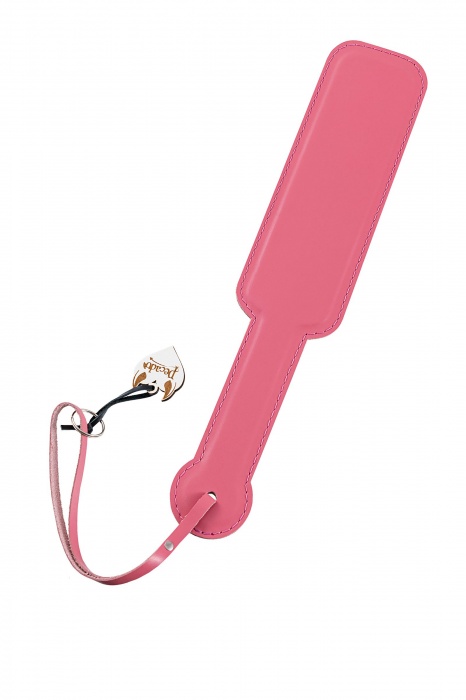 Розовый кожаный пэддл - 37 см. - Pecado - купить с доставкой в Сызрани