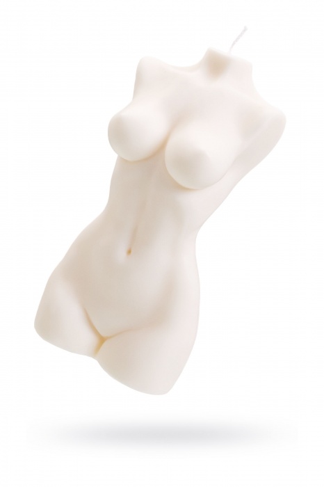 Белая интерьерная свеча в форме женского торса - 850 гр. - Pecado - купить с доставкой в Сызрани