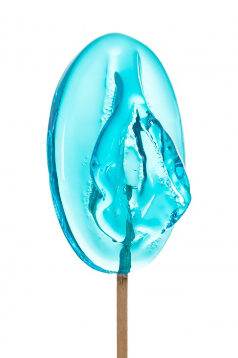 Леденец в форме вагины со вкусом блю кюрасао - 50 гр. - Sosuчki - купить с доставкой в Сызрани