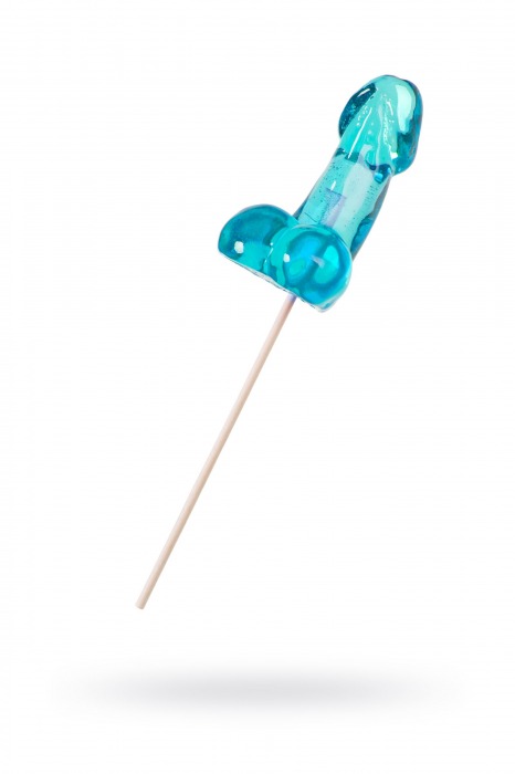 Голубой леденец в форме члена со вкусом блю кюрасао - 80 гр. - Sosuчki - купить с доставкой в Сызрани