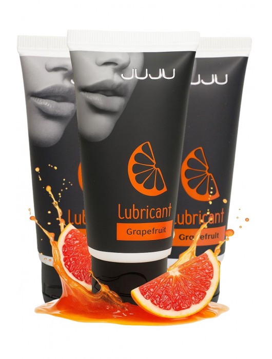 Набор из 3 съедобных лубрикантов JUJU со вкусом грейпфрута - JuJu - купить с доставкой в Сызрани
