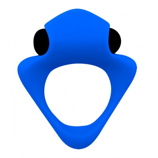 Синее эрекционное кольцо Wooomy Tribeс с вибрацией - Adrien Lastic - в Сызрани купить с доставкой