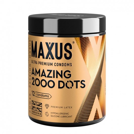 Точечные презервативы MAXUS 2000 Amazing Dots с железным кейсом - 12 шт. - Maxus - купить с доставкой в Сызрани