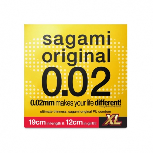 Презерватив увеличенного размера Sagami Original 0.02 XL-size - 1 шт. - Sagami - купить с доставкой в Сызрани