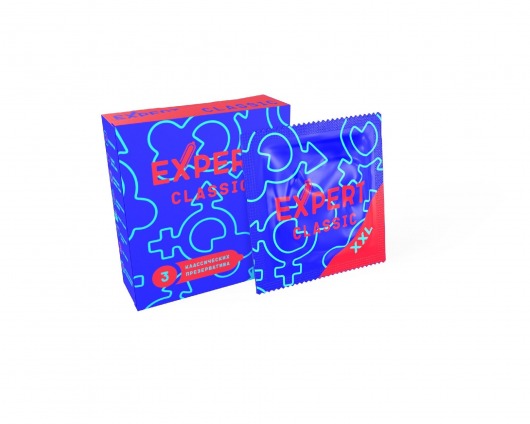 Презервативы увеличенного размера Expert Classic XXL - 3 шт. - Expert - купить с доставкой в Сызрани