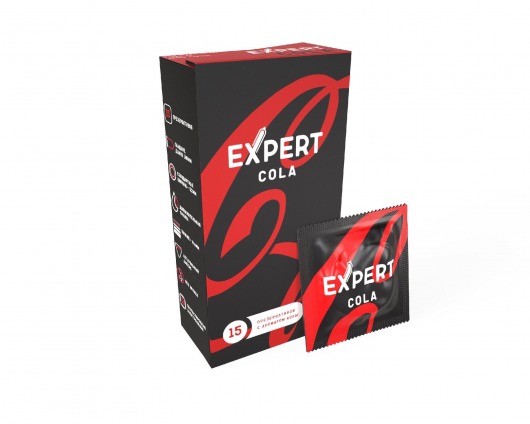 Презервативы с ароматом колы Expert Cola - 15 шт. - Expert - купить с доставкой в Сызрани