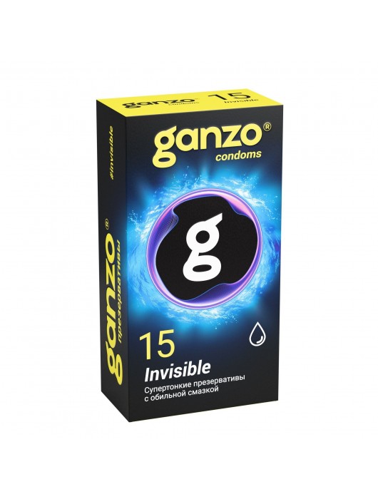 Супертонкие презервативы Ganzo Invisible - 15 шт. - Ganzo - купить с доставкой в Сызрани