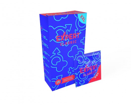 Презервативы увеличенного размера Expert Classic XXL - 15 шт. - Expert - купить с доставкой в Сызрани