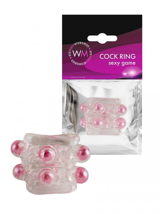 Прозрачная насадка на пенис с цветными шариками - Erowoman-Eroman - в Сызрани купить с доставкой