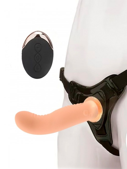 Женский вибрострапон со съемной насадкой и пультом ДУ - Erokay - купить с доставкой в Сызрани