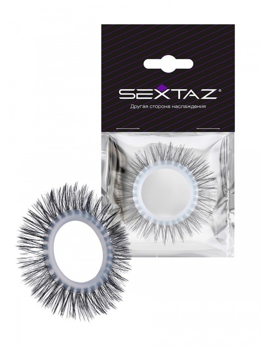 Круглое эрекционное кольцо с длинными «ресничками» - Sextaz - в Сызрани купить с доставкой