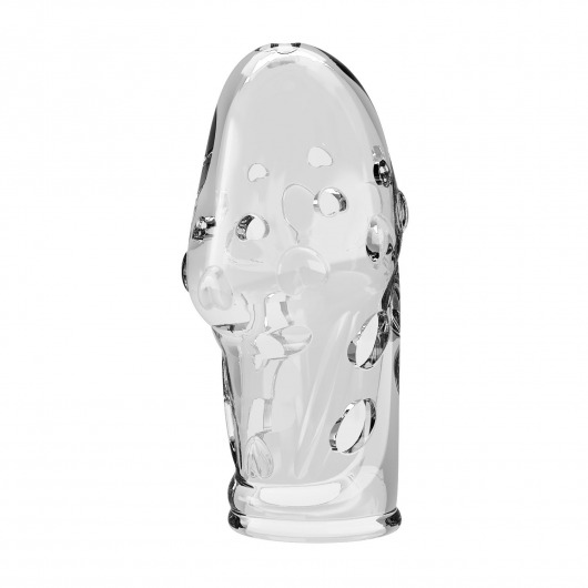 Прозрачная насадка на пенис Booker - 8 см. - Baile - в Сызрани купить с доставкой