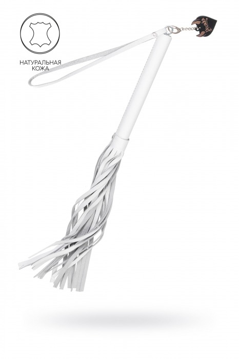Белая кожаная плеть - 50 см. - Pecado - купить с доставкой в Сызрани